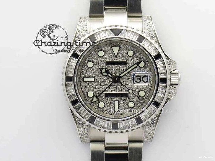 On SS 116759 Bp-Maker A3186 Dial Diamond GMT-Master II Black Crystal Ruby Bracelet SS 0403